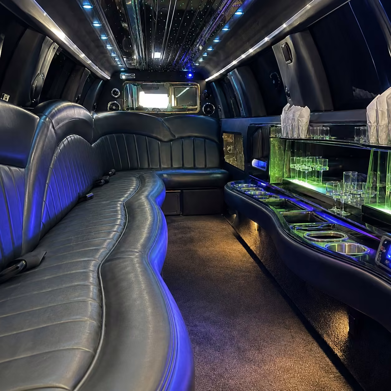 dallas limo interior